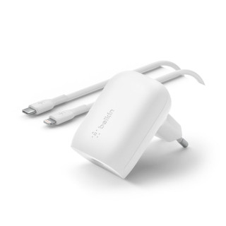 BELKIN BOOST CHARGE 30W USB-C CHARGER WLTG CABLE WHITE